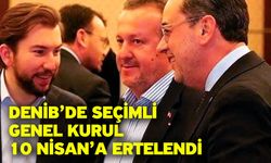 DENİB’de seçimli genel kurul 10 Nisan’a ertelendi
