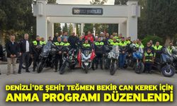 Denizli’de Şehit Teğmen Bekir Can Kerek için anma programı düzenlendi