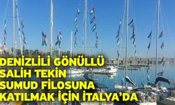 Denizlili gönüllü Salih Tekin Sumud Filosuna katılmak için İtalya’da