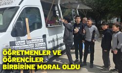 Öğretmenler ve öğrenciler birbirine moral oldu