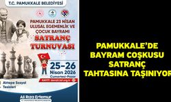 Pamukkale’de Bayram Coşkusu Satranç Tahtasına Taşınıyor