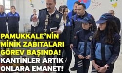 Pamukkale’nin minik zabıtaları görev başında! Kantinler artık onlara emanet!