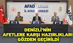Denizli'nin afetlere karşı hazırlıkları gözden geçirildi