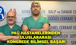 PAÜ Hastanelerinden Uluslararası Kongrede Bilimsel Başarı