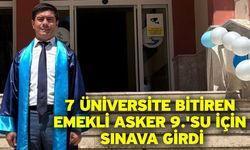 7 Üniversite Bitiren Emekli Asker 9.'Su İçin Sınava Girdi