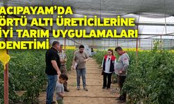 Acıpayam’da Örtü Altı Üreticilerine İyi Tarım Uygulamaları Denetimi