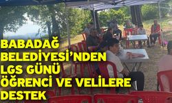 Babadağ Belediyesi’nden LGS Günü Öğrenci ve Velilere Destek