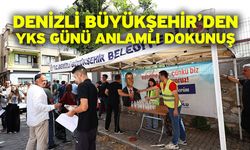 Denizli Büyükşehir, sınavdaki gençleri de babaları da unutmadı