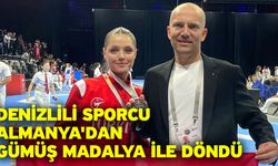 Denizlili sporcu Almanya'dan gümüş madalya ile döndü