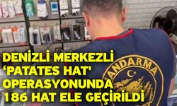 Denizli merkezli ‘Patates Hat' operasyonunda 186 hat ele geçirildi