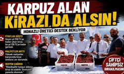 Honaz'da kiraz üreticisi isyanda "Karpuz alan, kirazı da alır"