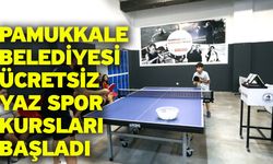Pamukkale Belediyesi Ücretsiz Yaz Spor Kursları Başladı