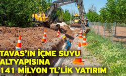 Tavas’ın içme suyu altyapısına 141 milyon TL’lik yatırım