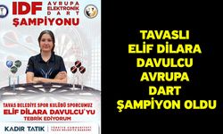 Tavaslı Elif Dilara Davulcu Avrupa dart şampiyon oldu