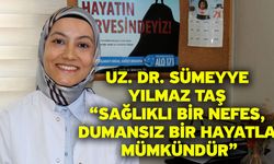 Uz. Dr. Sümeyye Yılmaz Taş “Sağlıklı Bir Nefes, Dumansız Bir Hayatla Mümkündür”