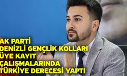 AK Parti Denizli Gençlik Kolları üye kayıt çalışmalarında Türkiye derecesi yaptı