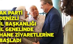 AK Parti Denizli İl Başkanlığı il genelinde hane ziyaretlerine başladı