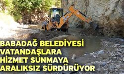 Babadağ Belediyesi vatandaşlara hizmet sunmaya aralıksız sürdürüyor