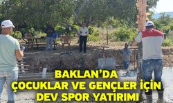 Baklan’da Çocuklar Ve Gençler İçin Dev Spor Yatırımı