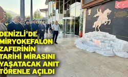 Denizli’de Miryokefalon Zaferinin tarihi mirasını yaşatacak anıt törenle açıldı