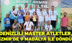 Denizlili master atletler, İzmir'de 9 madalya ile döndü