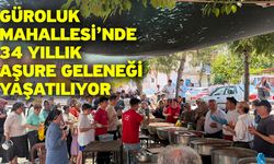 Güroluk Mahallesi’nde 34 yıllık aşure geleneği yaşatılıyor