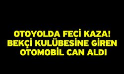 Otoyolda Feci Kaza! Bekçi Kulübesine Giren Otomobil Can Aldı