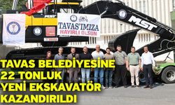 Tavas Belediyesine 22 tonluk yeni ekskavatör kazandırıldı