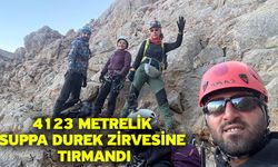 4123 metrelik Suppa Durek zirvesine tırmandı