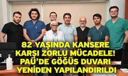82 yaşında kansere karşı zorlu mücadele! PAÜ’de göğüs duvarı yeniden yapılandırıldı