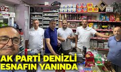 AK Parti Denizli esnafın yanında
