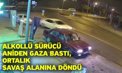 Alkollü sürücü aniden gaza bastı, ortalık savaş alanına döndü
