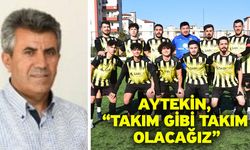 Aytekin, “Takım gibi takım olacağız”