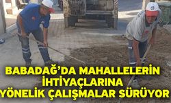 Babadağ’da mahallelerin ihtiyaçlarına yönelik çalışmalar sürüyor