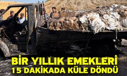 Bir yıllık emekleri 15 dakikada küle döndü