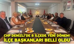 CHP Denizli’de 8 İlçede Yeni Dönem! İlçe Başkanları Belli Oldu