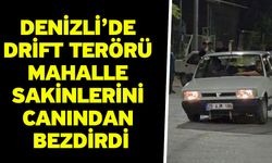 Denizli’de drift terörü mahalle sakinlerini canından bezdirdi