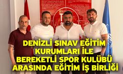 Denizli Sınav Eğitim Kurumları ile Bereketli Spor Kulübü Arasında Eğitim İş Birliği