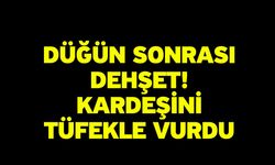 Düğün Sonrası Dehşet! Kardeşini Tüfekle Vurdu