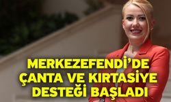 Merkezefendi’de çanta ve kırtasiye desteği başladı