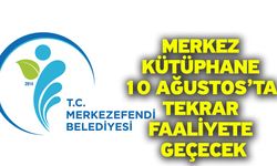 Merkez Kütüphane 10 Ağustos’ta Tekrar Faaliyete Geçecek