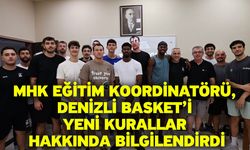 MHK Eğitim Koordinatörü, Denizli Basket’i yeni kurallar hakkında bilgilendirdi
