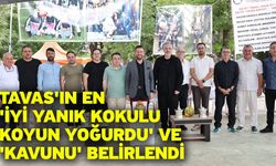 Tavas'ın en 'iyi yanık kokulu koyun yoğurdu' ve 'kavunu' belirlendi