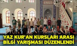 Yaz Kur'an kursları arası bilgi yarışması düzenlendi