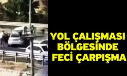 Yol Çalışması Bölgesinde Feci Çarpışma