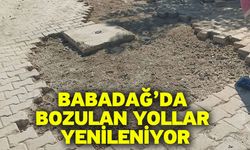 Babadağ’da Bozulan Yollar Yenileniyor