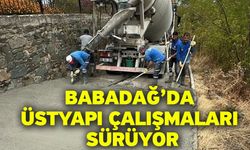Babadağ’da üstyapı çalışmaları sürüyor