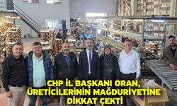 CHP İl Başkanı Oran, üreticilerinin mağduriyetine dikkat çekti