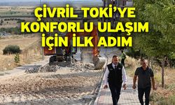 Çivril TOKİ’ye konforlu ulaşım için ilk adım