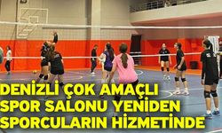 Denizli Çok Amaçlı Spor Salonu yeniden sporcuların hizmetinde